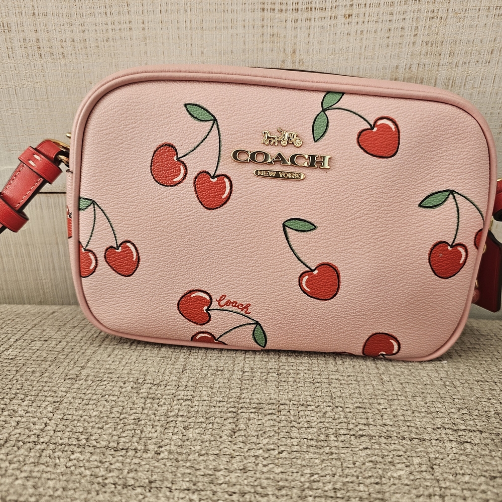 Coach Pink Cherry Print Women's Bag